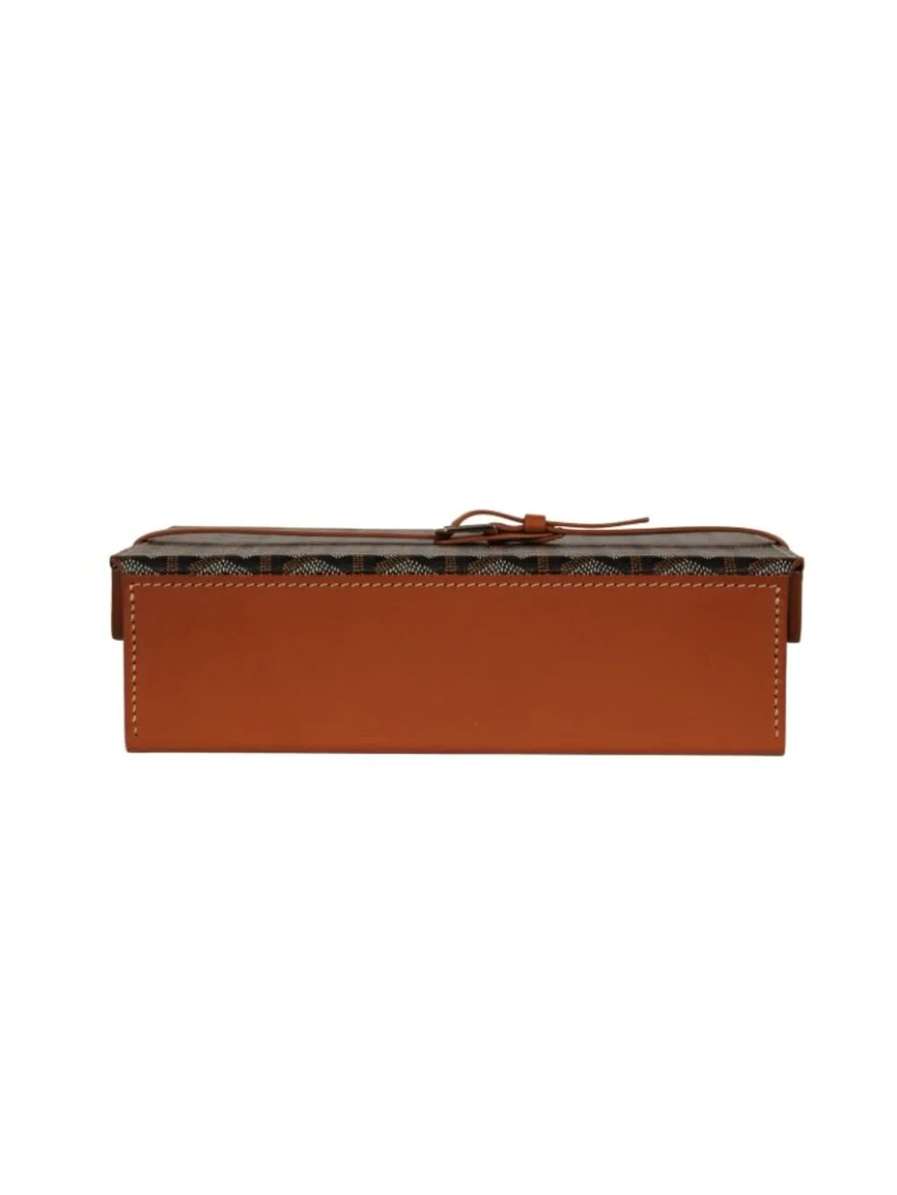 Goyard Montre De Voyage Eight Watch Box Black Tan Travel Trunk Case Buckle Strap